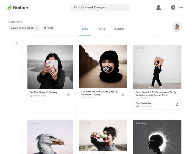 Notion template preview
