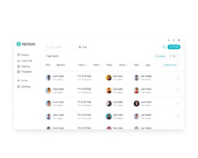 Notion template preview