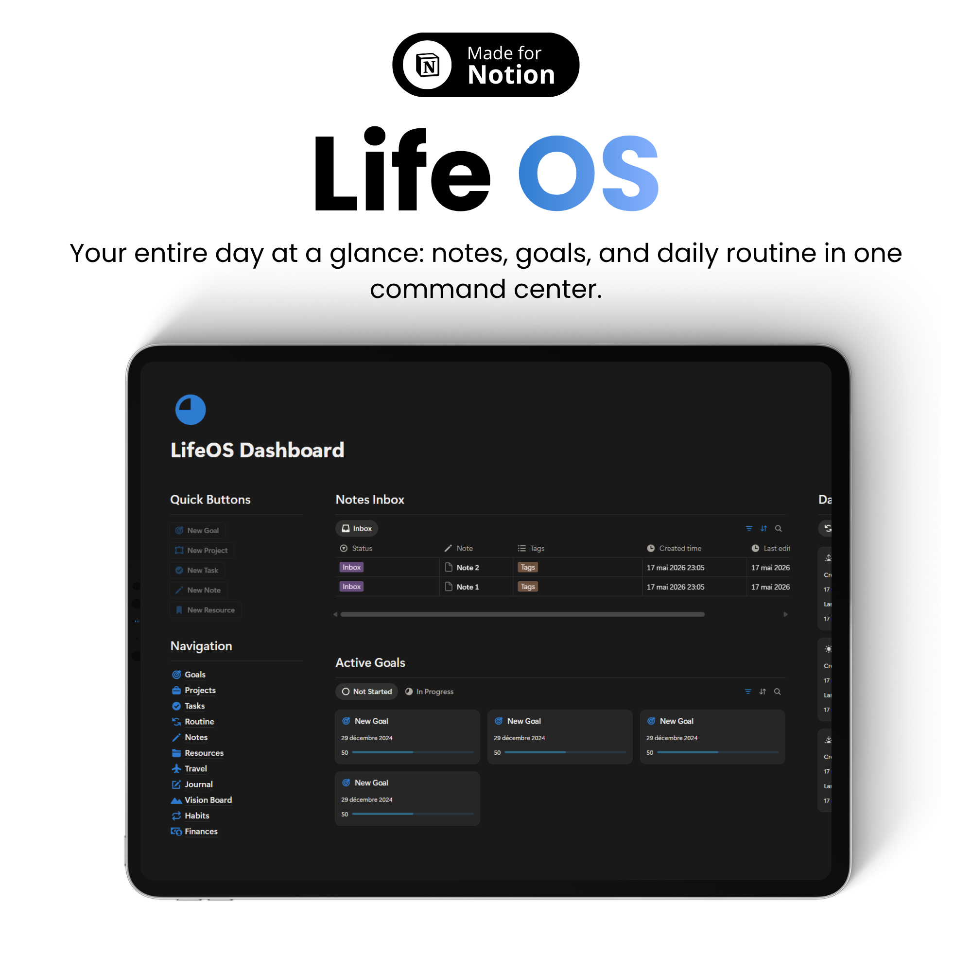 Life Architect — free Notion template preview